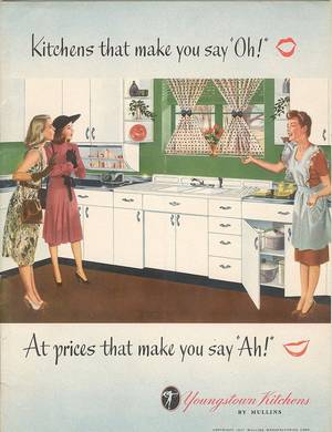 1950 Housewife Retro Kitchen Porn - 40's kitchen