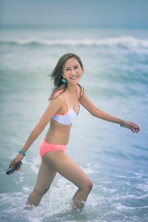 beach beauty contest naked - Premium Photo | Beautiful asian younger woman wearing bikini on sea beach  with smiling face