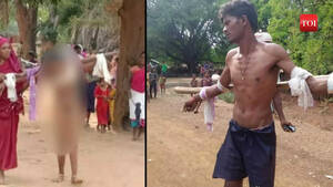 desi drunk nude - Man, woman paraded naked over extramarital relationship in Chhattisgarh |  City - Times of India Videos