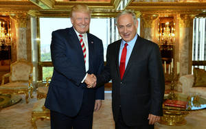 Catholic Schoolgirl Blowjob Porn - In this Sept. 25, 2016 photo, Donald Trump shakes hand with Israeli Prime