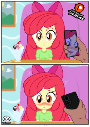 Apple Bloom Human Porn - 3058782 - suggestive, artist:theminus, apple bloom, human, equestria girls,  2 panel comic, blushing, comic, cropped porn, implied lolicon, implied porn,  implied sex, male, male pov, offscreen character, offscreen male, pov,  solo, younger - Derpibooru
