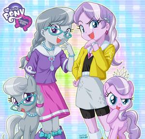 Diamond Tiara Mlp - Diamond Tiara and Silver Spoon Equestria Girls style.