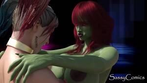 Anime Lesbian Porn Poison Ivy Christmas - Harley Quinn fucking Poison Ivy With Neon Strapon Dildo by Sassy comics |  Faphouse