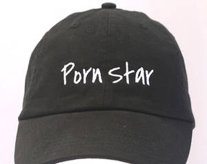 Black Hat - Porn Star (Polo Style Ball Black with White Stitching)