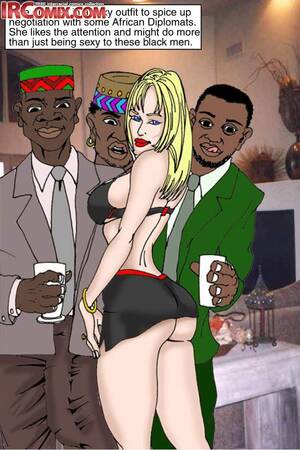 ebony interracial sex cartoon - Hot ebony cartoon porn sex action about dirty girls
