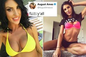 Disney Celeb Porn Captions - August Ames dead at 23 â€“ porn star dies in suspected suicide days after  being branded 'homophobic'