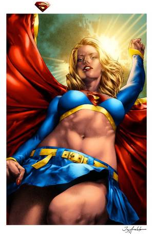 3d Superheroines Deviantart Sexy - Supergirl by Moose Baumann