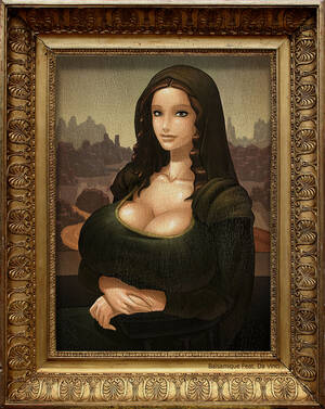 Moana Lisa Porn - Rule 34 - 1girls antique balsamique big breasts breasts brown eyes busty  cleavage female female only fine art parody lips mona lisa painting parody  picture frame smile smiling | 5599047