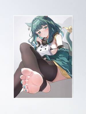 anime hentai feet - Miqo'te Race Neko (Final Fantasy XIV 14 FFXIV Sexy Lewd Thighs Tits Hentai  Catgirl Foot Feet Fetish) \