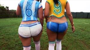 2 big booty latina - Two big ass Latinas Destiny and Angelina playing football - Porn Movies -  3Movs