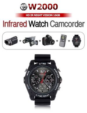 infrared spy cam porn - DAMOA W2000 All In One Watch Type Hidden Spy Camera HD/IR Night Vision/