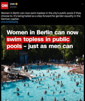 Big Tits Sex Nudist Beach - Finally, Equality! : r/JordanPeterson