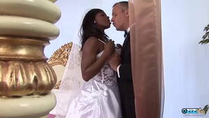 Interracial Anal Bride - This ebony milf is a bride and she enjoys interracial anal sex with her  husband - XVIDEOS.COM