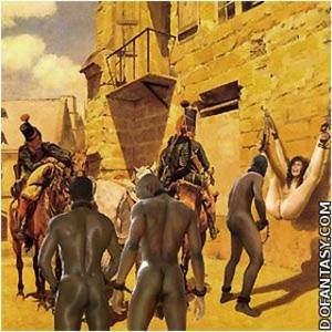 Islamic Slave Porn - Customer examine white slave on the slave market!