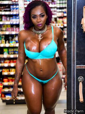 black tits voyeur - Porn image of nude african voyeur babe cum in mouth chubby big tits created  by AI