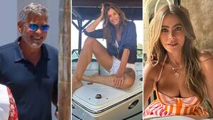 Cindy Crawford Celebrity Porn - Celebrity vacation hotspots: George Clooney takes on Greece; Cindy Crawford,  Sofia Vergara sizzle on holiday