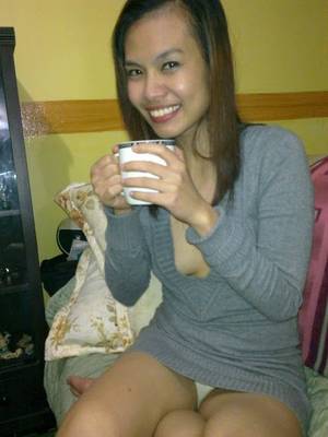 filipina panty upskirt - Filipina teen drinking coffee with a bonus upskirt shot showing panties # pinay #panty #