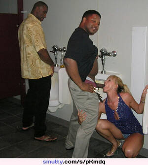 interracial bathroom blow job - interracial #slutwife #toilet #blowjob | smutty.com