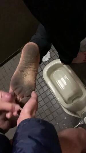 dirty soles footjob - Guy Cums On Filthy Dirty Feet 2 - ThisVid.com