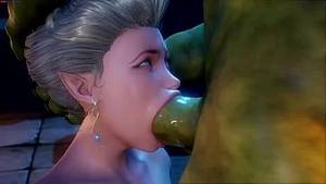 Elven Prince Porn - Orc fuck Elf by his cock