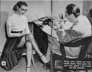 1960s Secretary Porn - office girl