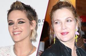 Drew Barrymore Lesbian - Drew Barrymore And Kristen Stewart Enjoy 'Flirty' Friendship