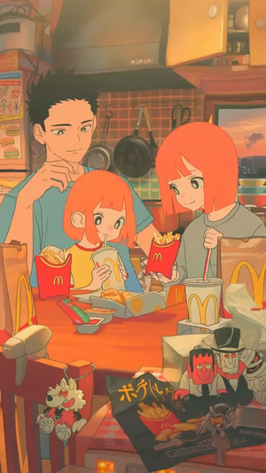 Mcdonalds Anime Porn - Cute McDonald's Commercial : r/lostpause