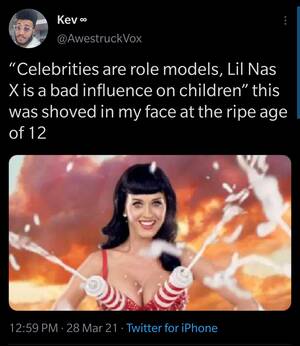 Katy Perry Porn Meme - Katy Perry's boobs have shot out whip cream AND rainbows. Truly magical. :  r/BlackPeopleTwitter