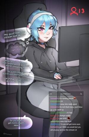 hentai pipeline - gamer to egirl pipeline comic... tally forgets her mic's on D: ðŸ’™ðŸ•¹ðŸŽ® -  Comic Porn XXX
