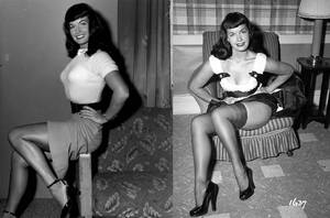 1940s Secretary Porn - Bettie Page: Vintage photos of the \