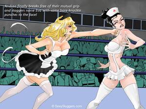 Cartoon Lesbian Porn Wrestling - Naughty Fighters Wrestling League 2 comic porn | HD Porn Comics