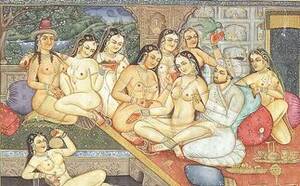 Indian Porn Drawings - Drawn Ero and Porn Art 1 - Indian Miniatures Mughal Period - ZB Porn