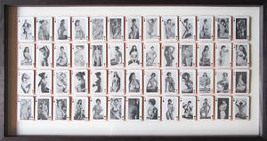 1950s Porn Playing Card - 1950s Porno Playing Cards A collection of vintage 1950s pornographic  playing cards, mounted and housed