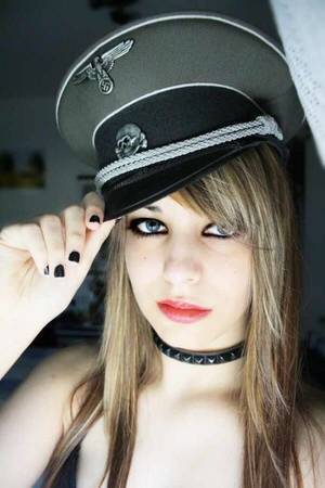 Bad Girl Hat Porn - Sadist White Dom's Nazi Fetish. Military UniformsGoth GirlsBad ...