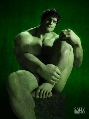 Hulk Gay Porn - Coy Hulk (by Me) - Gay Porn Comic