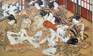 Ancient Japanese Porn - Pornography or erotic art? Japanese museum aims to confront shunga taboo |  Japan | The Guardian
