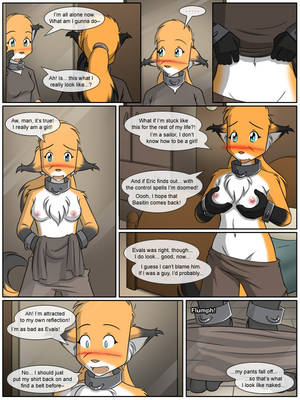 Mikr Anime Furry Porn Comic - 1girl anthro collar comic furry mike rule_63 slave solo stripping tagme  topless transformation twokinds webcomic