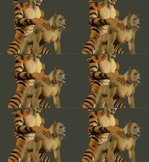 Furry Tiger - #90640, tiger-paws_tiger_lion3.swf