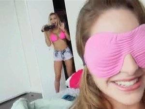 my wife tricked into threesome - Gf tricked into with another babe