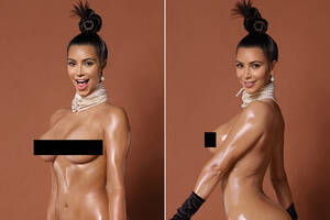 Kim Kardashian Nude - Kim goes full frontal in new spread | Page Six