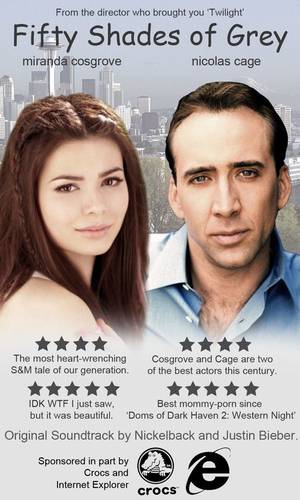Nicolas Cage Porn Movie - Nicolas Cage and Miranda Cosgrove as the Leads in 'Fifty Shades of Grey'!