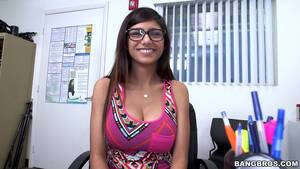 khalifa big tits - Mia Khalifa brings her big tits and her exotic personality by to talk to us  about hey she has finally decided to give porn a try.