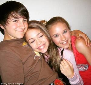 Emily Osment And Miley Cyrus Porn - Looking back: To celebrate the anniversary, Emily shared this throwback  photo of herself and