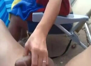 ameture wife gives handjob on beach - Wife giving her man a handjob at the beach - handjob porn at ThisVid tube