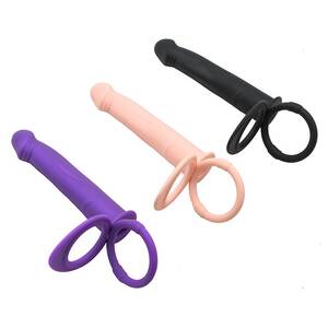 lesbian toys double - Intimateâ„¢Double Penetration Adult Strap On Dildo Anal Plug Vibrator...