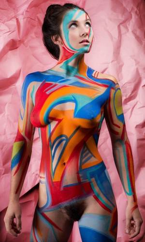 Hairy Pussy Body Paint - Tumblr Painted Whimsey Bodypainting - body painting sexy - Page 14