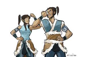 Avatar The Last Airbender Gender Bender Porn - Some fun Genderswap (Or Rule 63) Art for your day by Minuiko :  r/legendofkorra