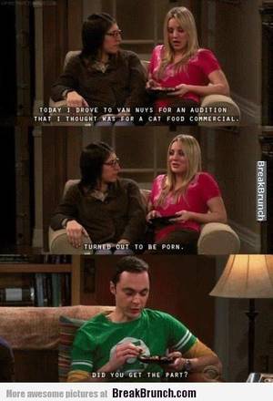 Christine Baranski Big Bang Porn - Big Bang Theory Sheldon is so blunt!