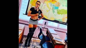 Femdom British Teacher - Teacher Mistress Dominates Student then Fucks and makes him Cum on the  Blackboard - Pornhub.com
