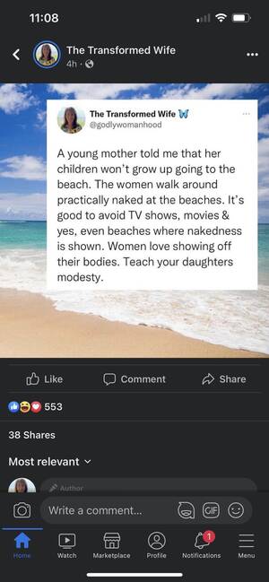 naked beach tv - I hope these kids rebel and wear bikinis in the beach while they sip their  favourite fruity cocktail. : r/FundieSnarkUncensored